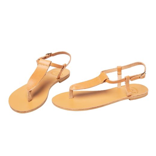 women's leather T-bar sandals