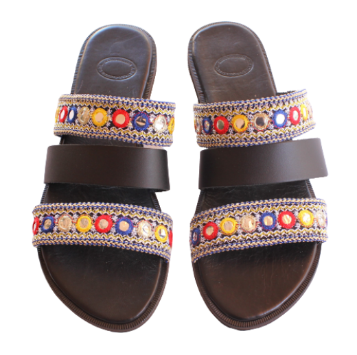 Picture of Woman leather sandals ethnic