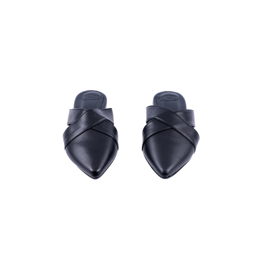 Picture of Black leather mules