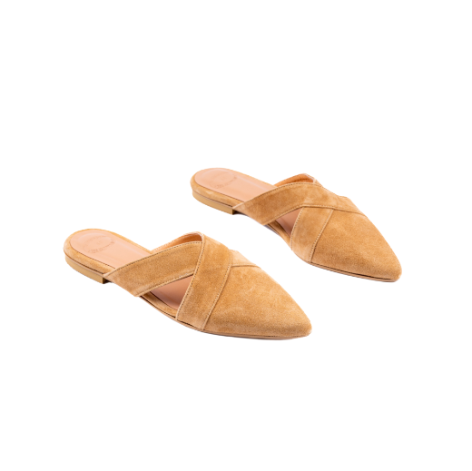 Picture of Beige mules suede 