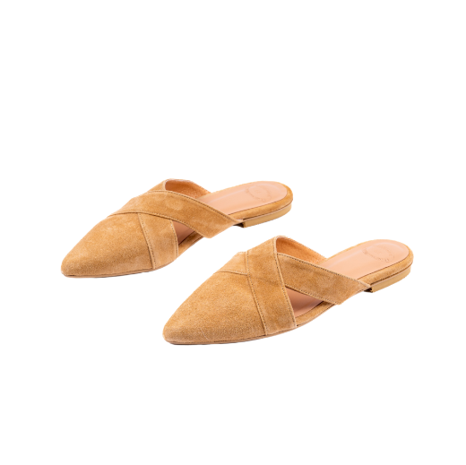 Picture of Beige mules suede 