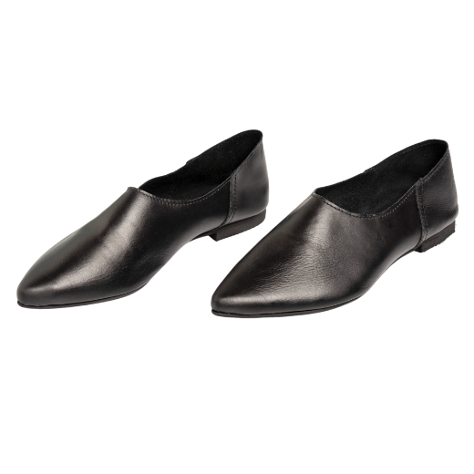 Picture of Black moccassins leather