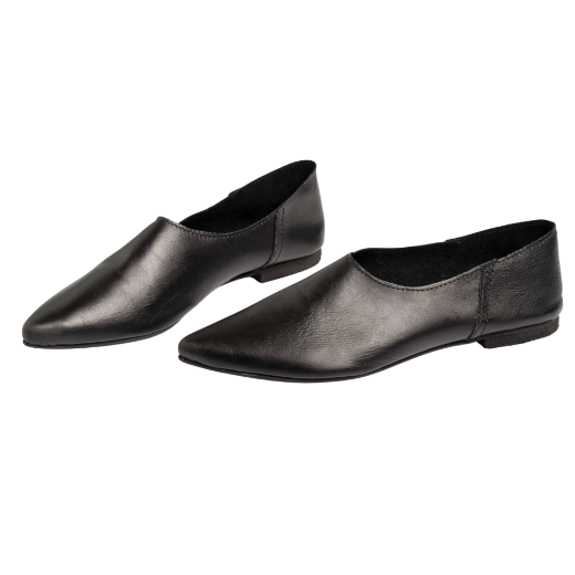 Picture of Black moccassins leather