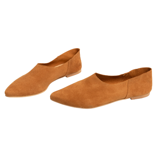 Picture of Tobacco suede moccasins