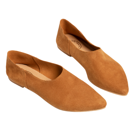 Picture of Tobacco suede moccasins