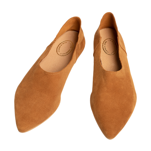 Picture of Tobacco suede moccasins