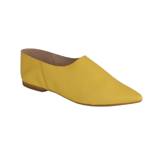 Picture of Yellow moccassins leather