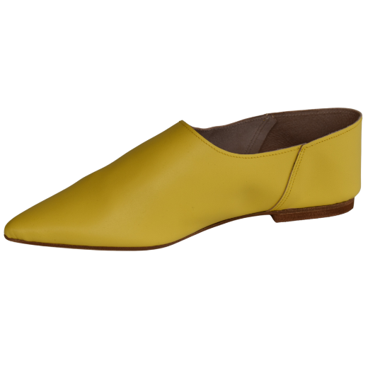 Picture of Yellow moccassins leather