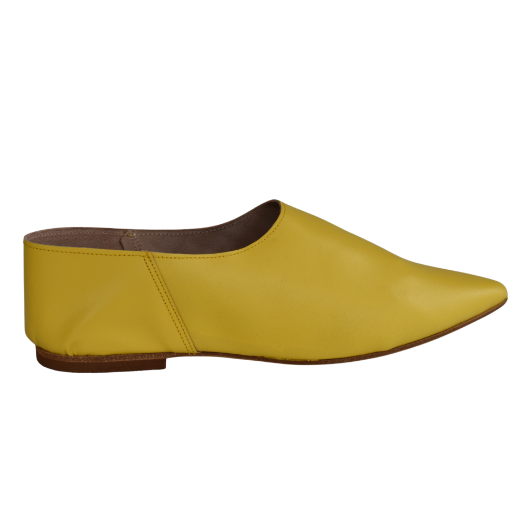 Picture of Yellow moccassins leather