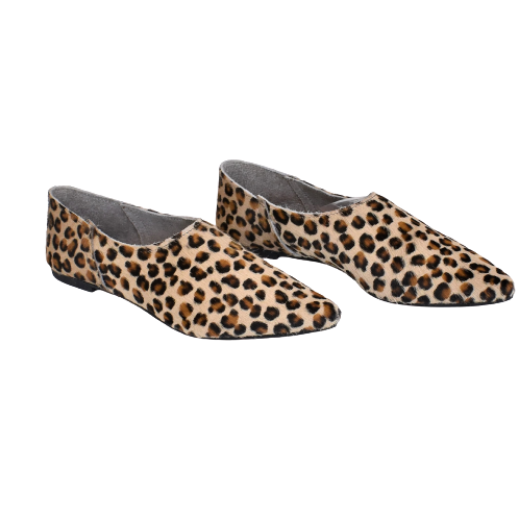 Picture of Animal print moccassins leather