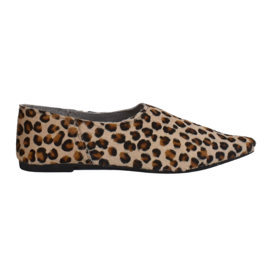 Picture of Animal print moccassins leather