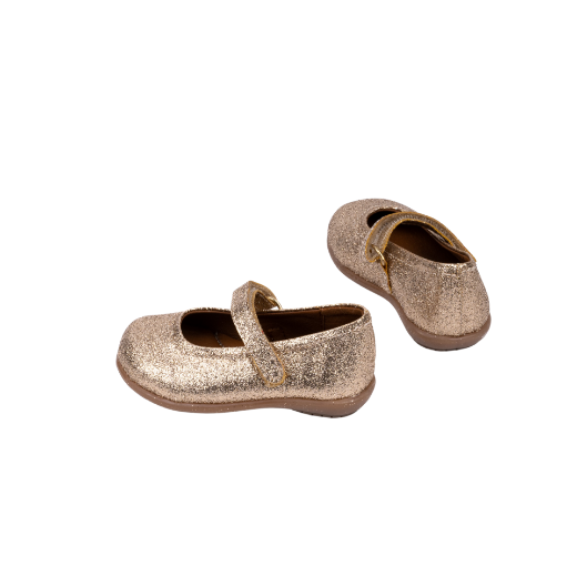 Εικόνα της Παιδικές μπαλαρίνες χρυσές με γκλίτερ