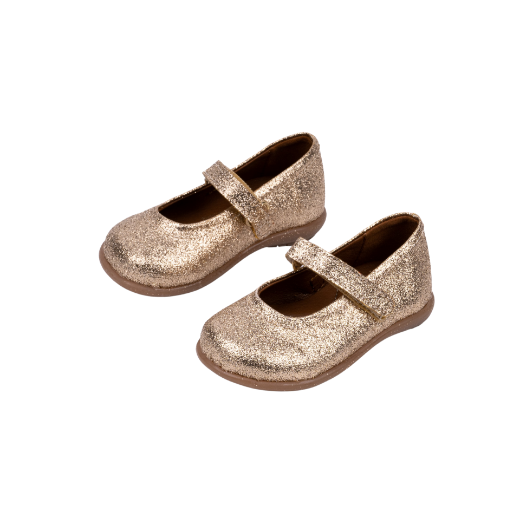 Εικόνα της Παιδικές μπαλαρίνες χρυσές με γκλίτερ