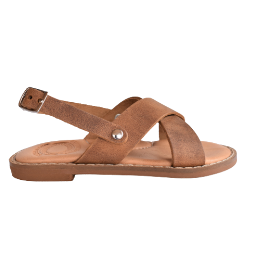 Picture of Kids leather sandals anatomic tobacco