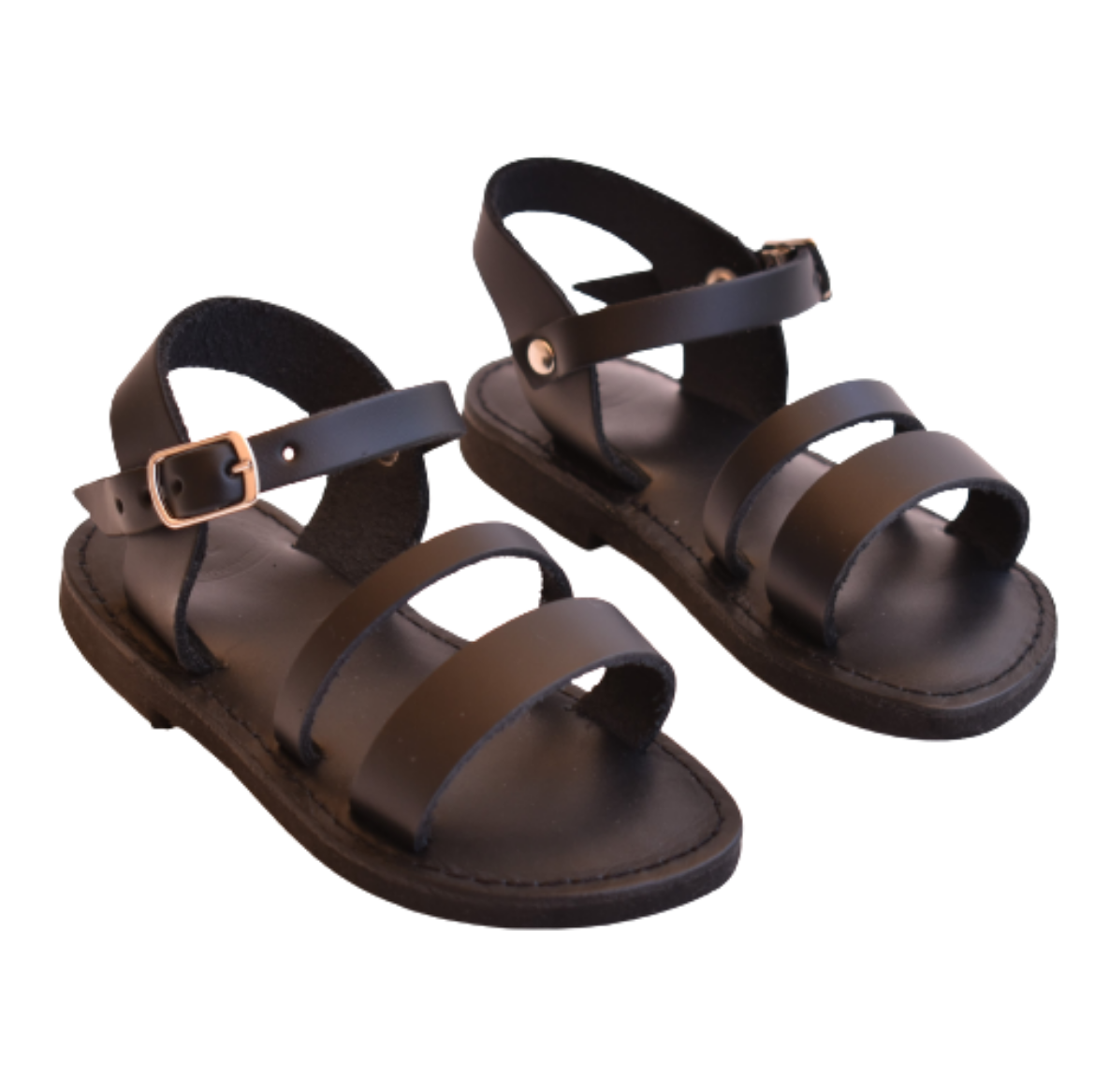 Picture of Kids leather sandals anatomic black