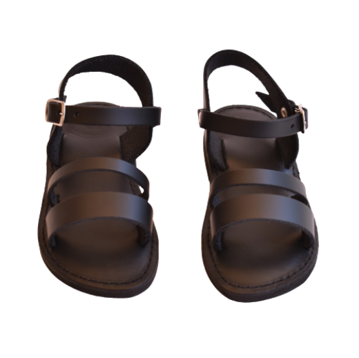 Picture of Kids leather sandals anatomic black