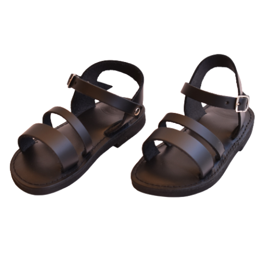 Picture of Kids leather sandals anatomic black