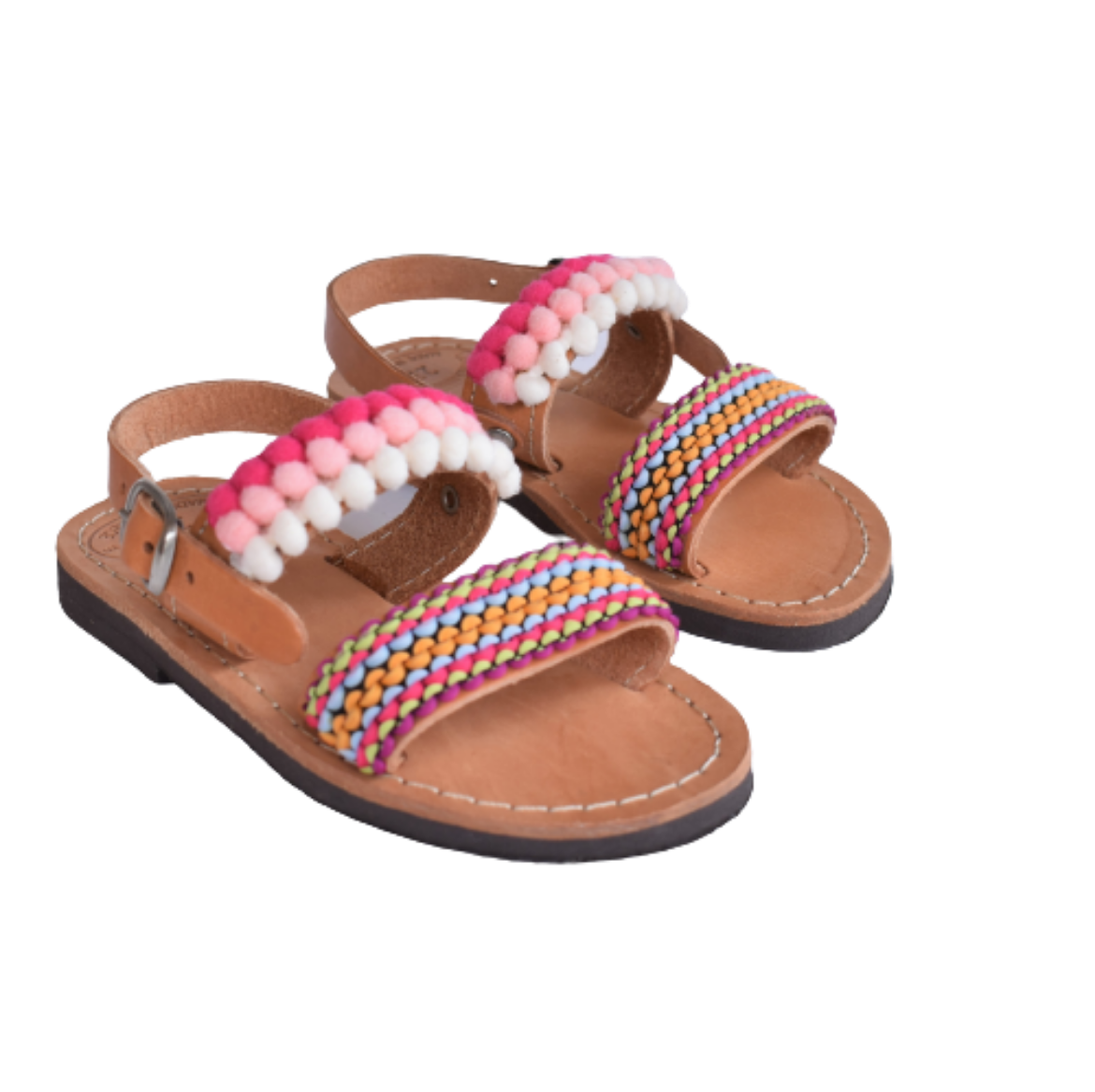Picture of Kids leather sandals colorful