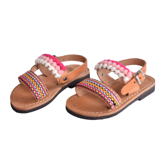 Picture of Kids leather sandals colorful