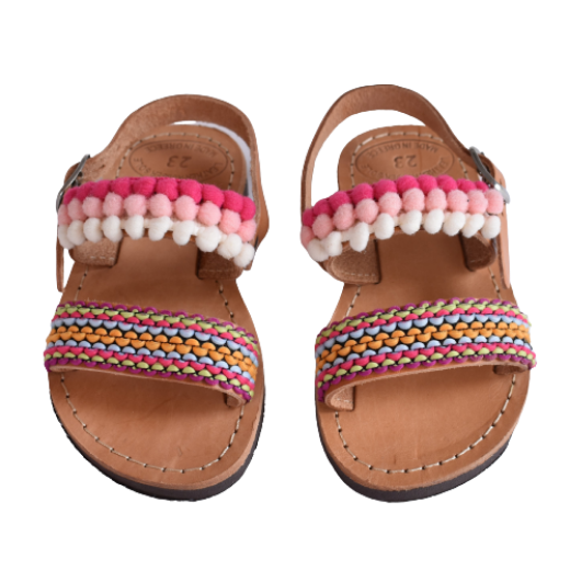 Picture of Kids leather sandals colorful
