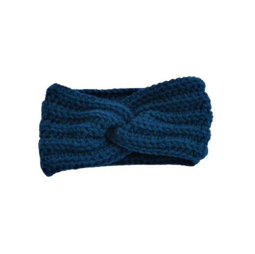 Picture of Handmade crochet twist headband in petrol