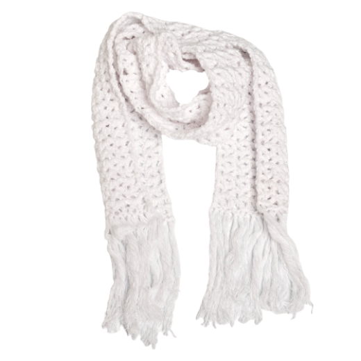 Picture of Crochet scarf white