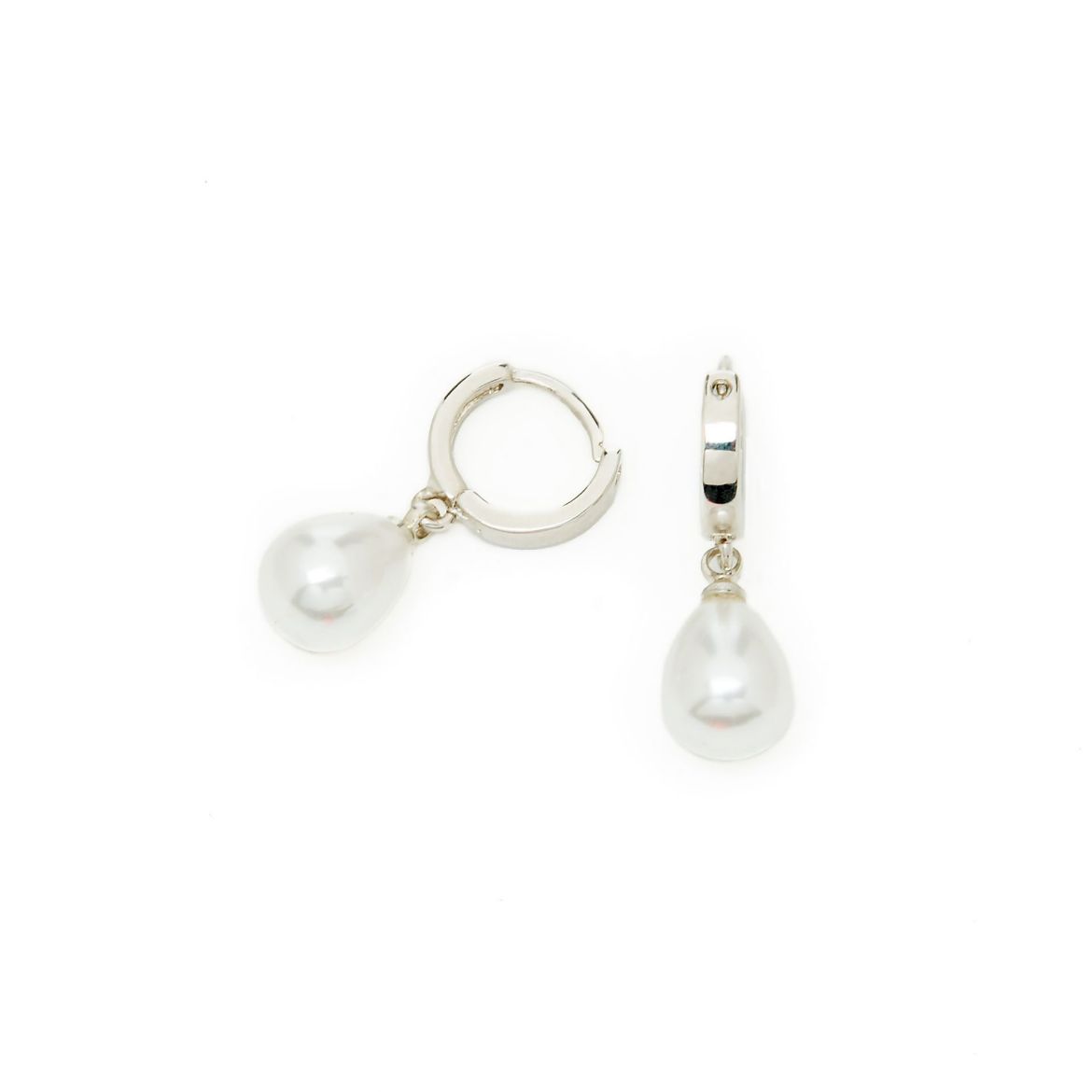 Picture of Ηoops silver with pearl
