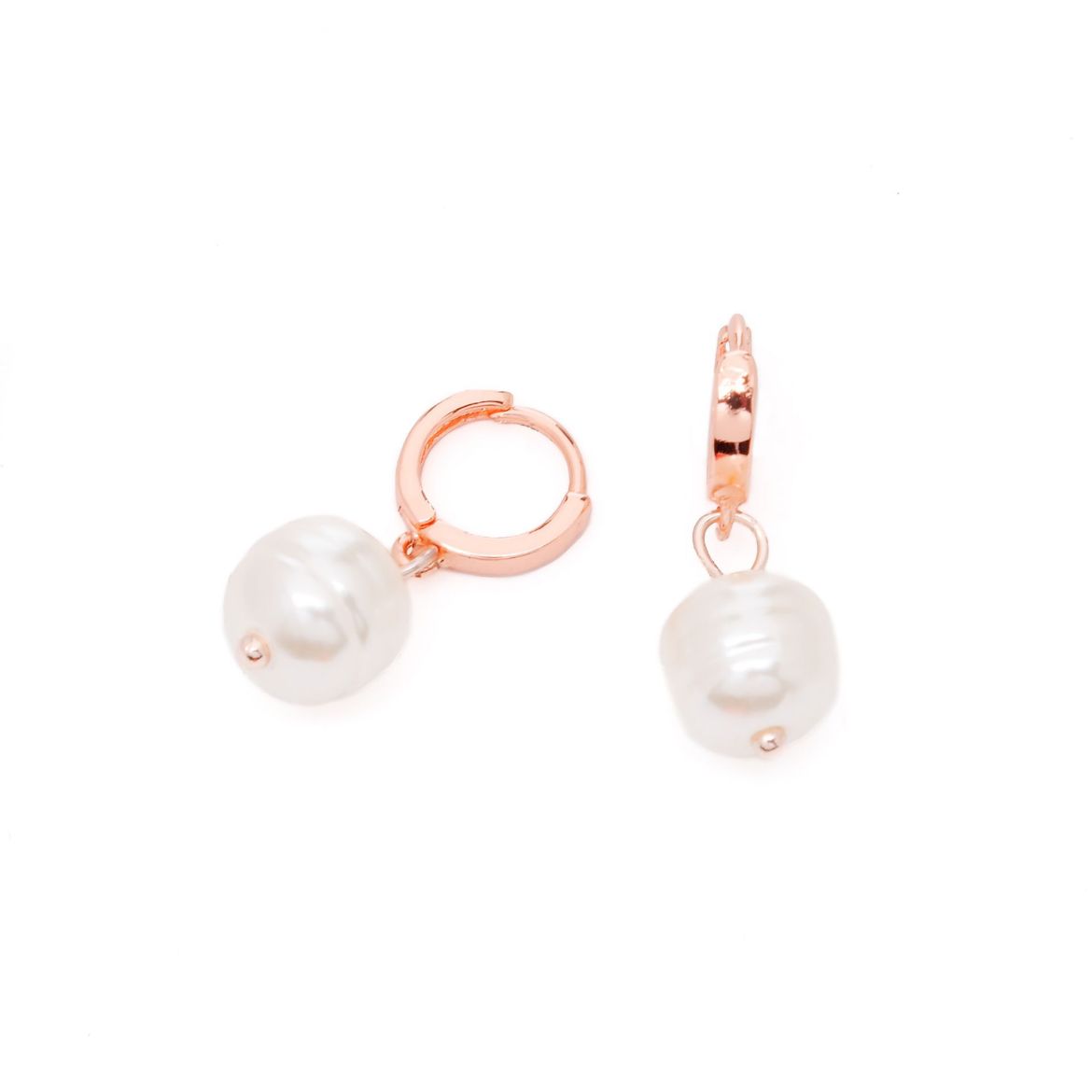 Picture of Ηoops rose gold with pearl