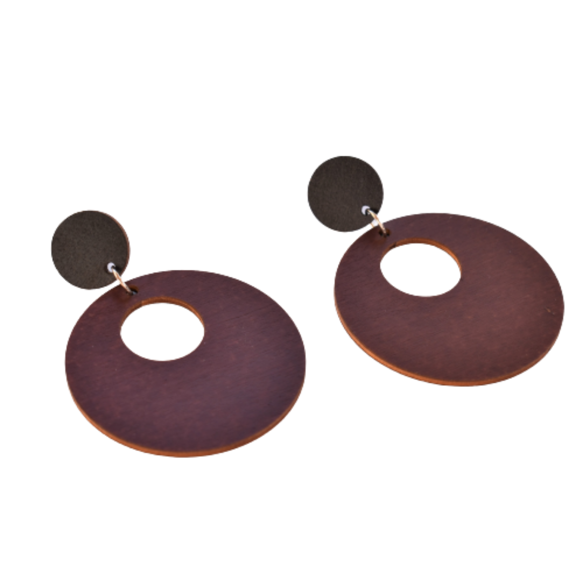 Picture of Wooden earrings two circles