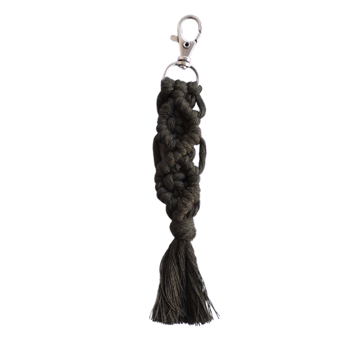 Picture of Keychain macrame olive green