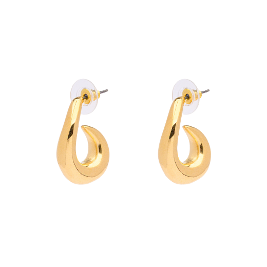 Picture of Modern gold open hoop earrings