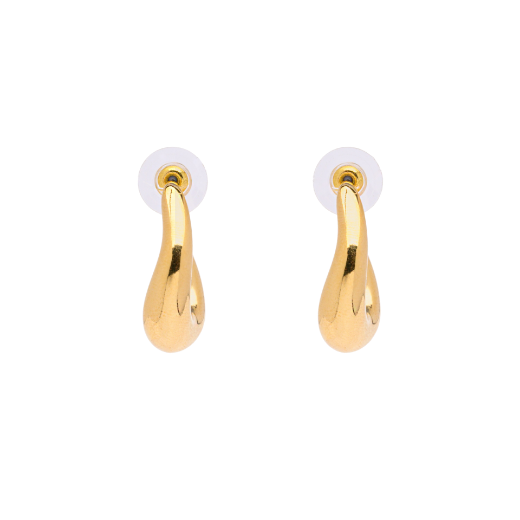 Picture of Modern gold open hoop earrings