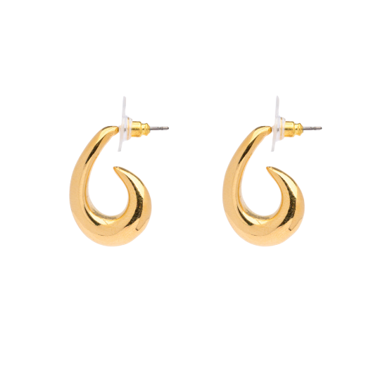 Picture of Modern gold open hoop earrings
