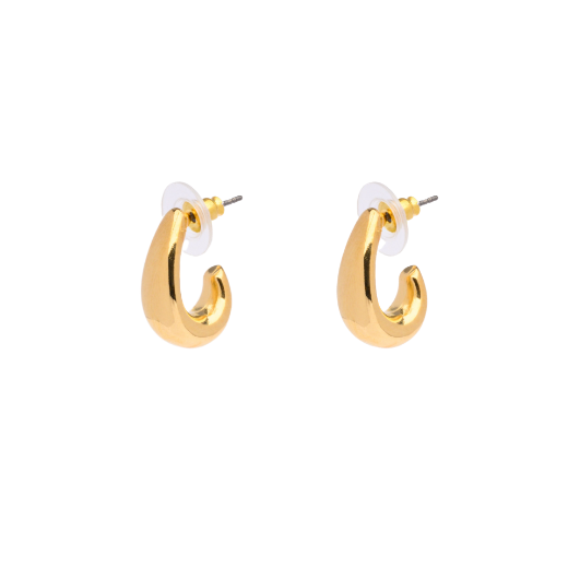 Picture of Gold open hoop earrings small