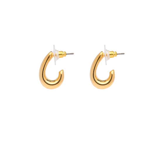 Picture of Gold open hoop earrings small
