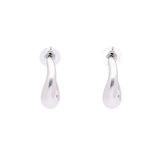 Picture of Modern silver open hoop earrings