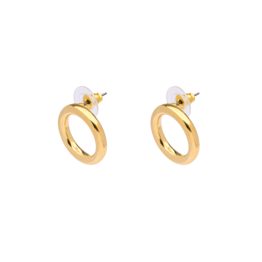 Picture of Gold circle stud earrings