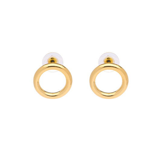 Picture of Gold circle stud earrings