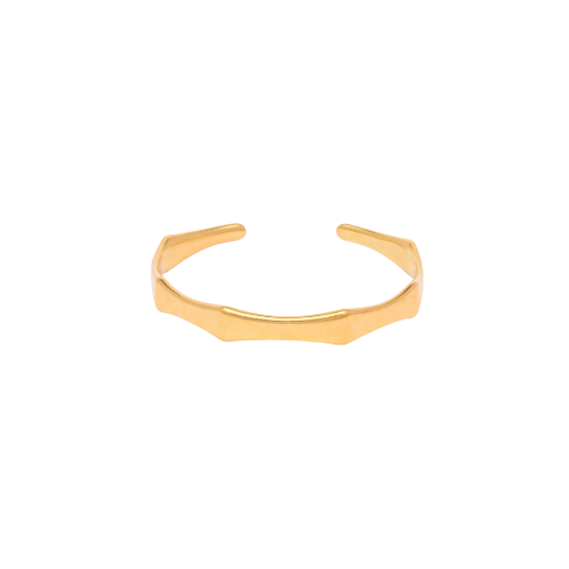 Picture of 24k gold plated angular cuff bracelet