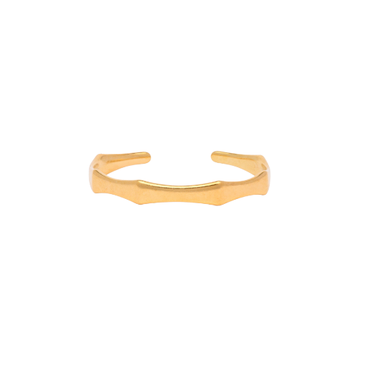 Picture of 24k gold plated angular cuff bracelet