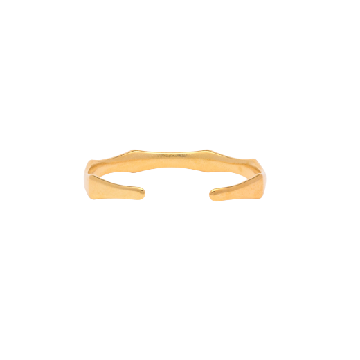 Picture of 24k gold plated angular cuff bracelet