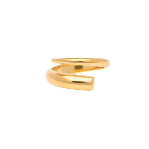 Picture of Women's 24k gold plated adjustable twisted ring