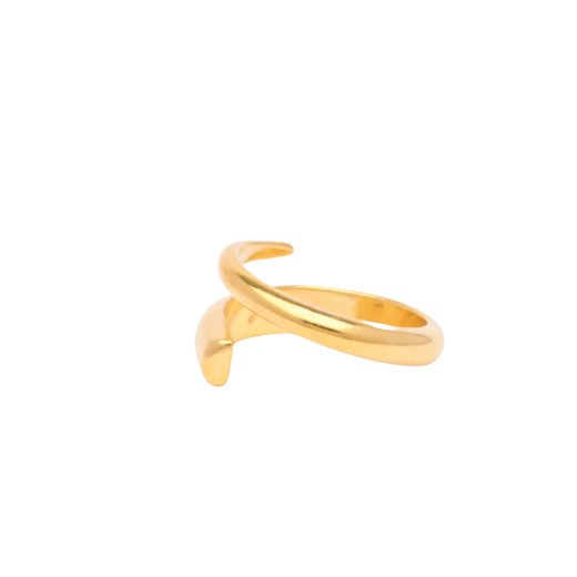 Picture of Women's 24k gold plated adjustable twisted ring