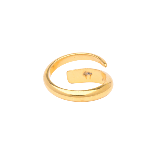 Picture of Women's 24k gold plated adjustable twisted ring