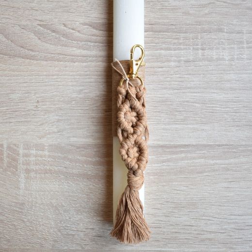 λαμπάδες για γυναίκες με διακοσμητικό μακραμέ