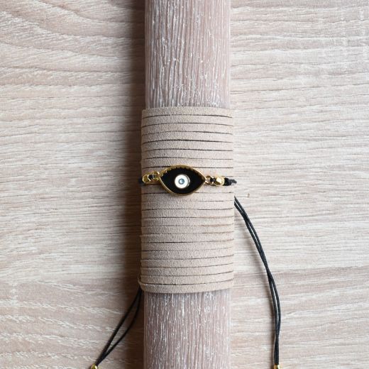 γυναικείες πασχαλινές λαμπάδες με διακοσμητικό μάτι