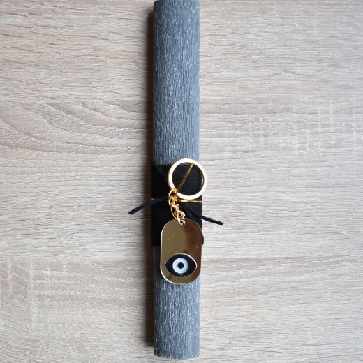 women's easter candles greek orthodox with evil eye keychain