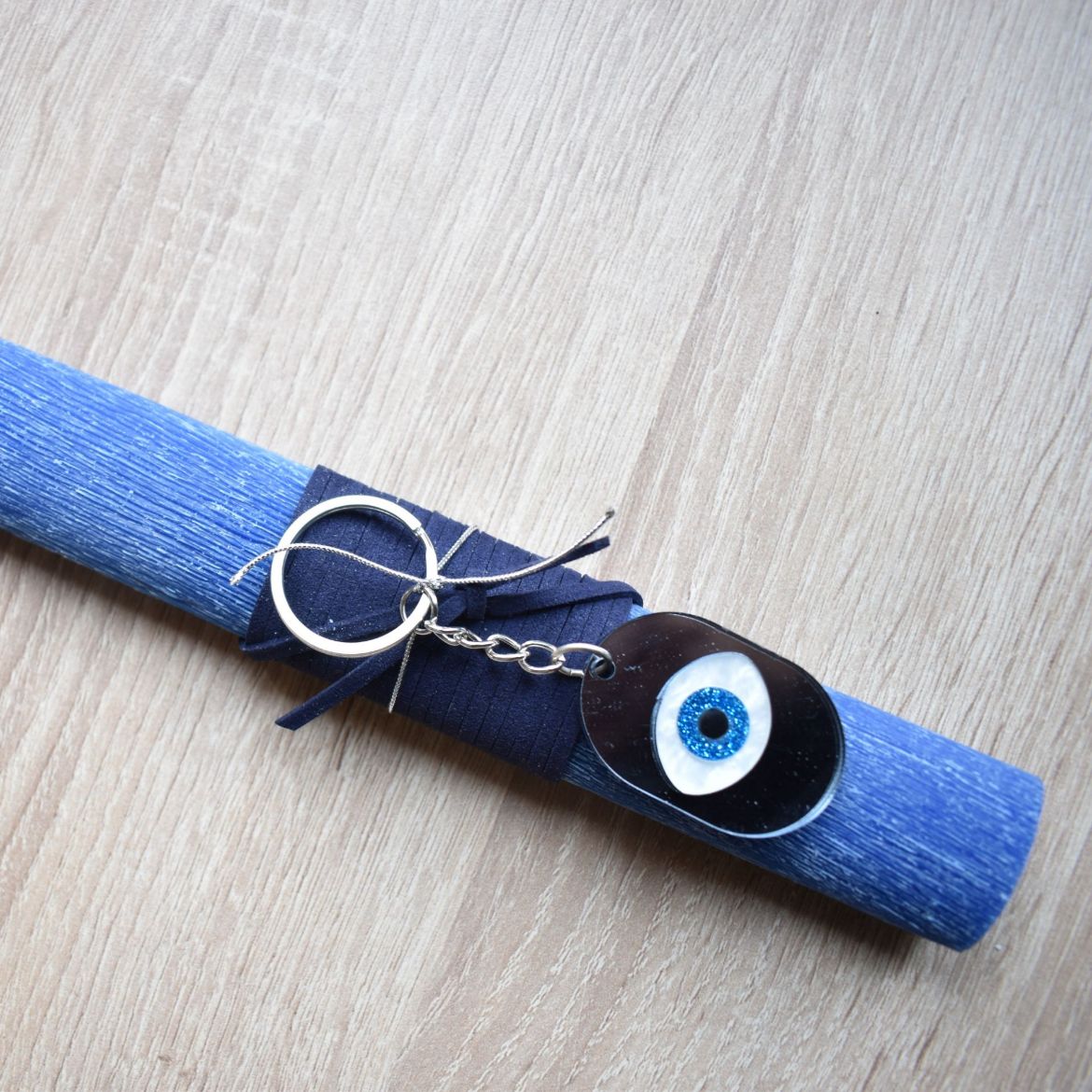 γυναικεία λαμπάδα με μπρελόκ μάτι