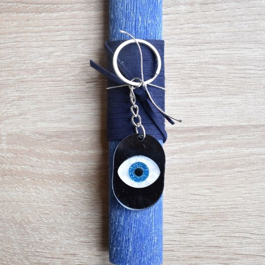 λαμπάδες πασχαλινές γυναικείες με διακοσμητικό μάτι