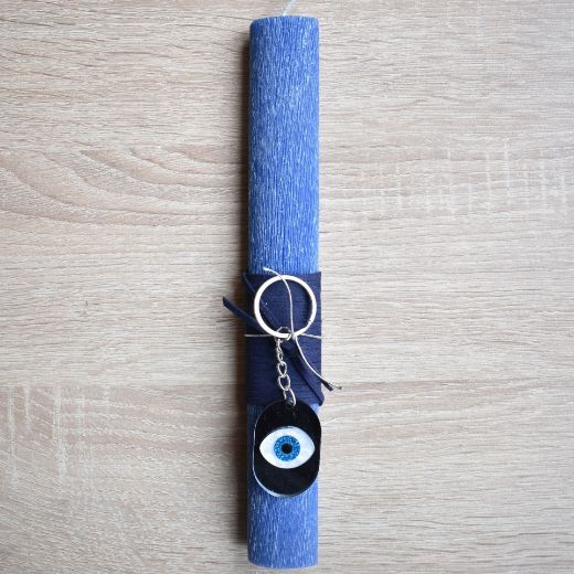 orthodox easter candle for woman with evil eye keychain